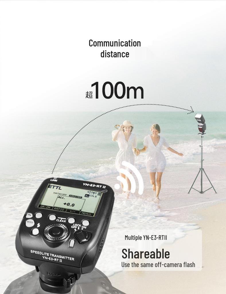 Yongnuo YN-E3-RT II Flash Trigger for Canon DSLR TTL 