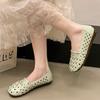 Fashion Latest Summer Hollow Out Flats Woman Affordable Woven  Shoes for Women Slip On Summer Driving Loafers Ladies Daily Shoe
