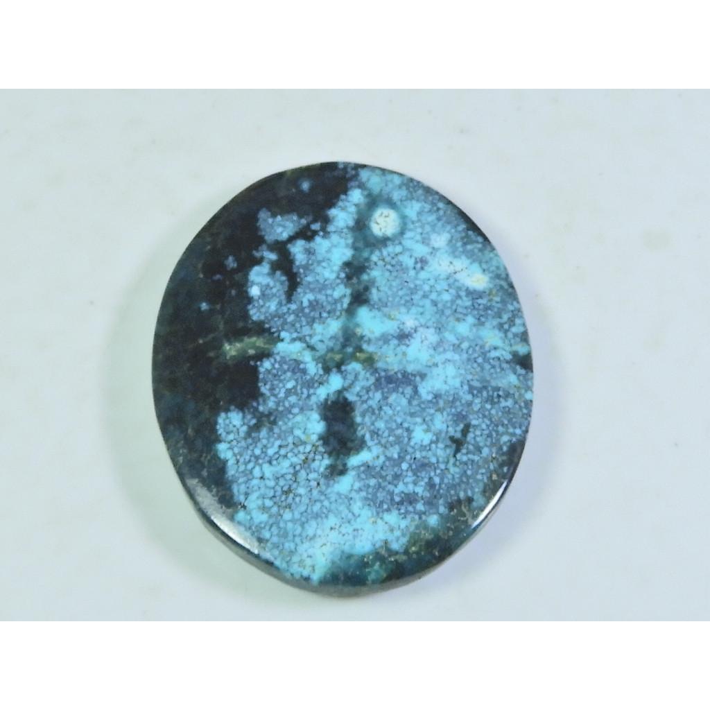 52Cts. Natural Tibetan Turquoise Oval Cabochon Loose Gemstone 29X36X05MM C-200