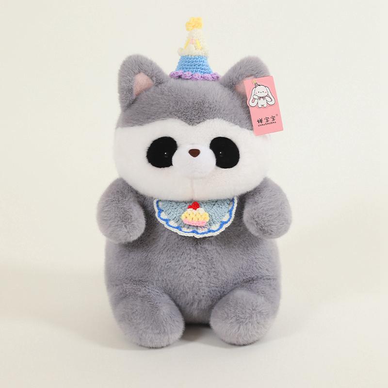 40cm Cute Animal Plush Doll Grey Raccoon Blue elephant penguin redpanda Plush Toy Super Soft Christmas Gift For Boys And Girls