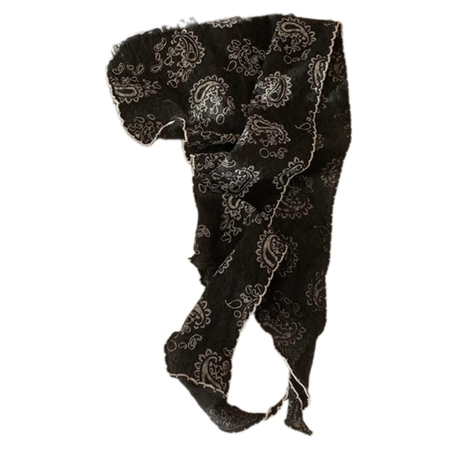 

Французские стили Треугольный головной платок Элегантная бандана шаль для женщин с узором «кешью» Фото головной платок для отпускной одежды D