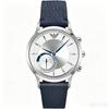 Emporio Armani Men's Connected Smart Watch White Dial Leather 43mm ART3003