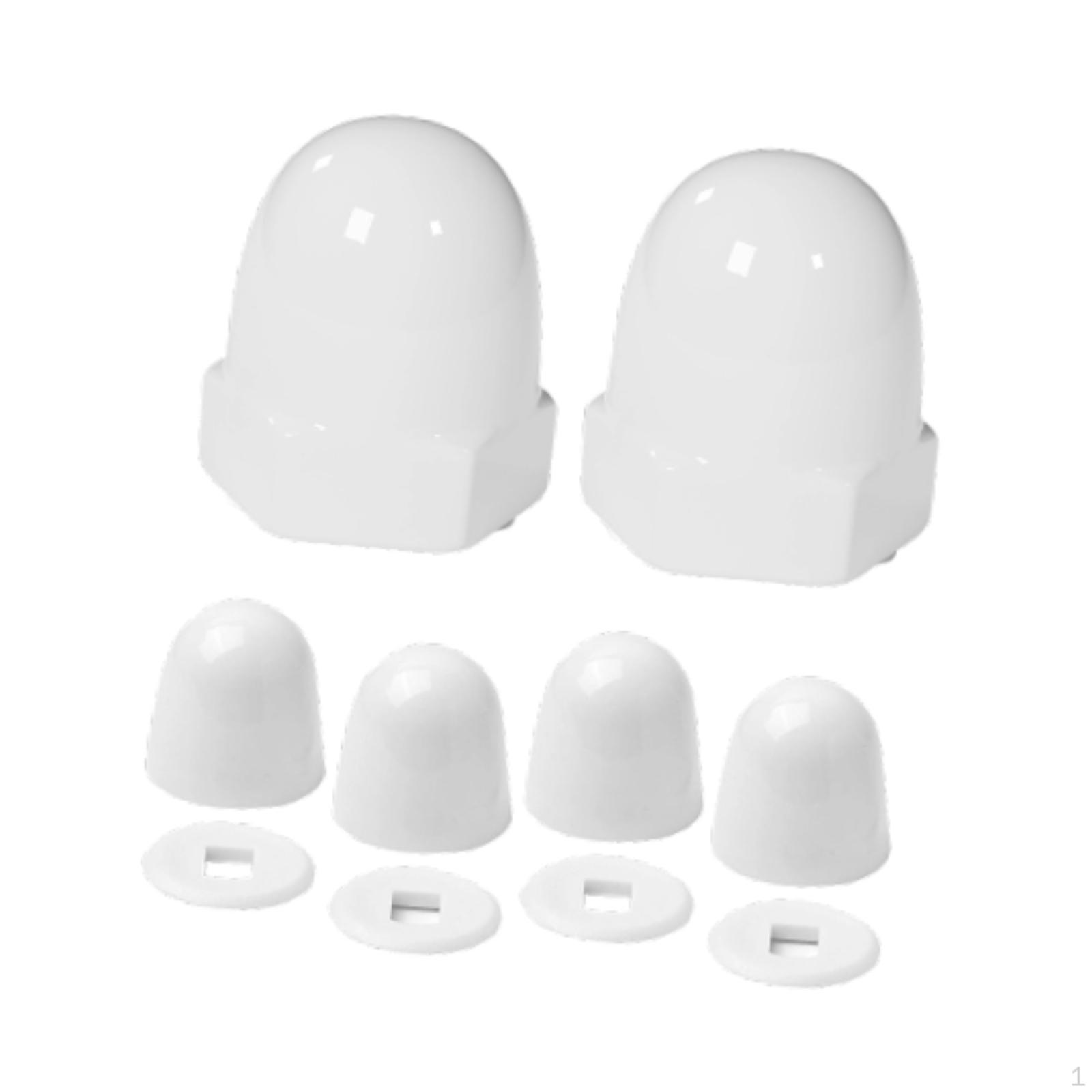 

Toilet Bolt Covers Decor Beautiful Simple Bowl Bathroom Decoration Black White Set