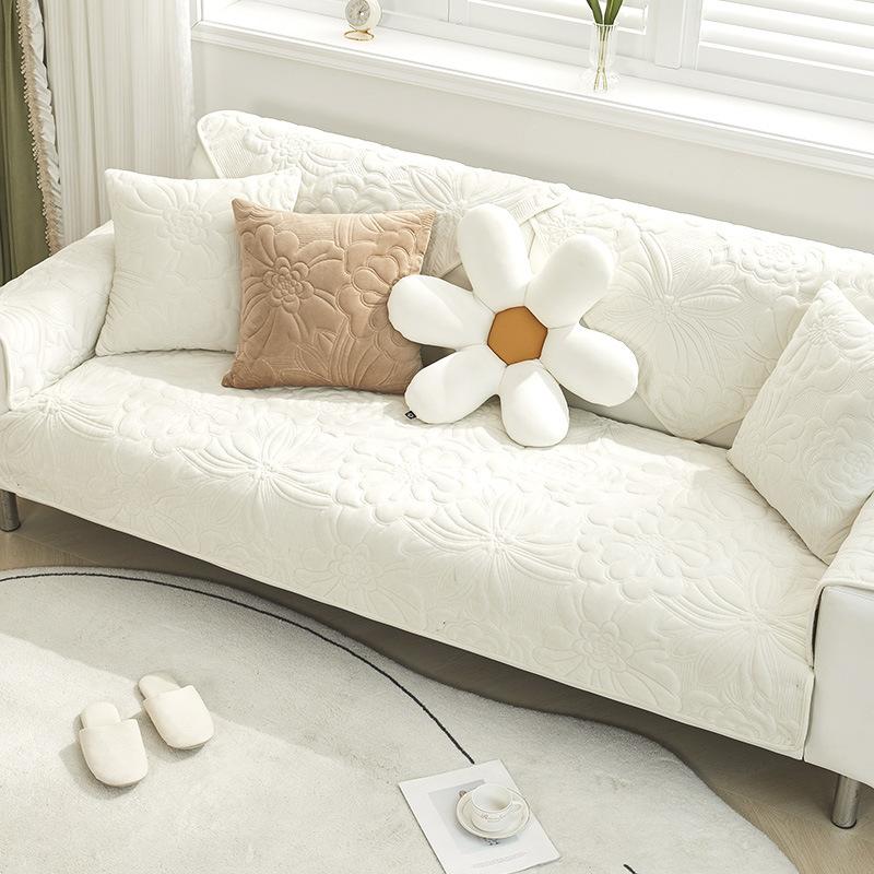 

Подушка для дивана Простая подушка Осенне-зимний плюшевый чехол для дивана Универсальный нескользящий чехол для дивана «Все включено» на четыре сезона 70*70cm