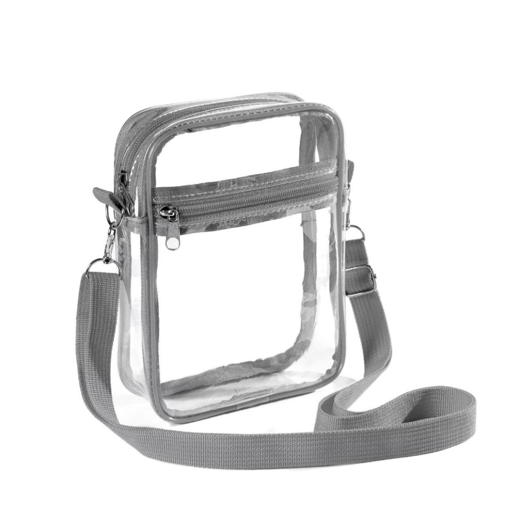 Large Capacity Crossbody Bag Waterproof Transparent Messenger Bag Clear Shoulder Bag  Unisex