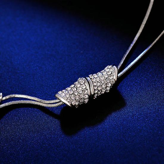 Frauen Bambus Knoten Quaste verstellbare Anhänger Halsketten Pullover Kette Schmuck