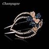 Shiny Hairpins Flexible Headwear Rhinestone Hair Clip Heart  Flower Acrylic Hollow Claws