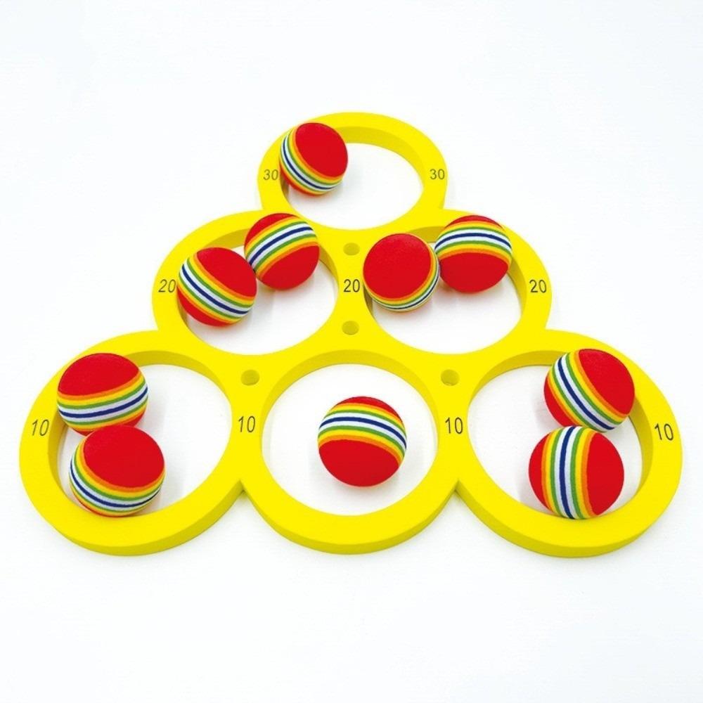 EVA Foam Water Ring Toss Game Scoring Design Ring Toss Floating Toss Set Colorful Balls Soft Touch Pool Toss Toy Backyard Play