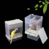 Splash Proof Automatic Bird Feeder Plastic Parrot Cage Hanging Feeder  For Tiger Skin Peony Parrots