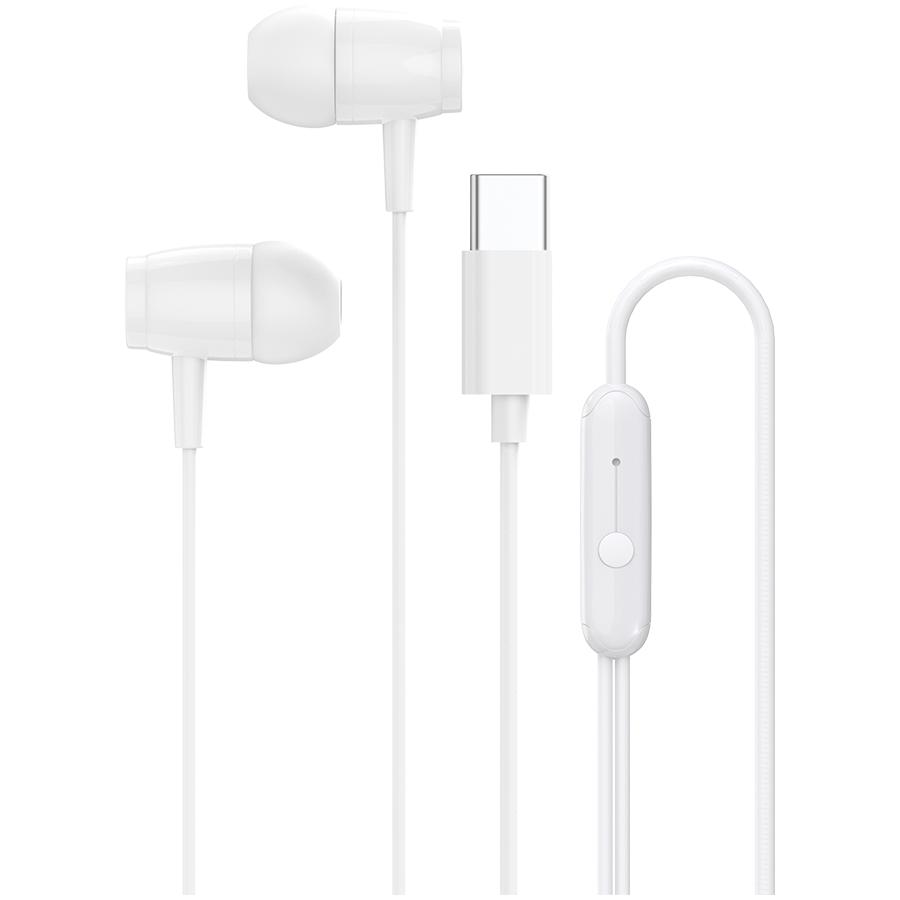 Canyon sep-5 in-ear headphones usb-c cable white