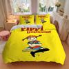 Pippi'S Adventures Freedom Print 3Pcs Bedding Setduvet Cover With 2 Bedropillowcase Home Birthday Gift