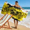 Dortmund Glory: Yellow Black Spirit beach towel Outdoor camping Portable for travel seaside swim Absorbent bath towel beach Outdoor picnic beach mat