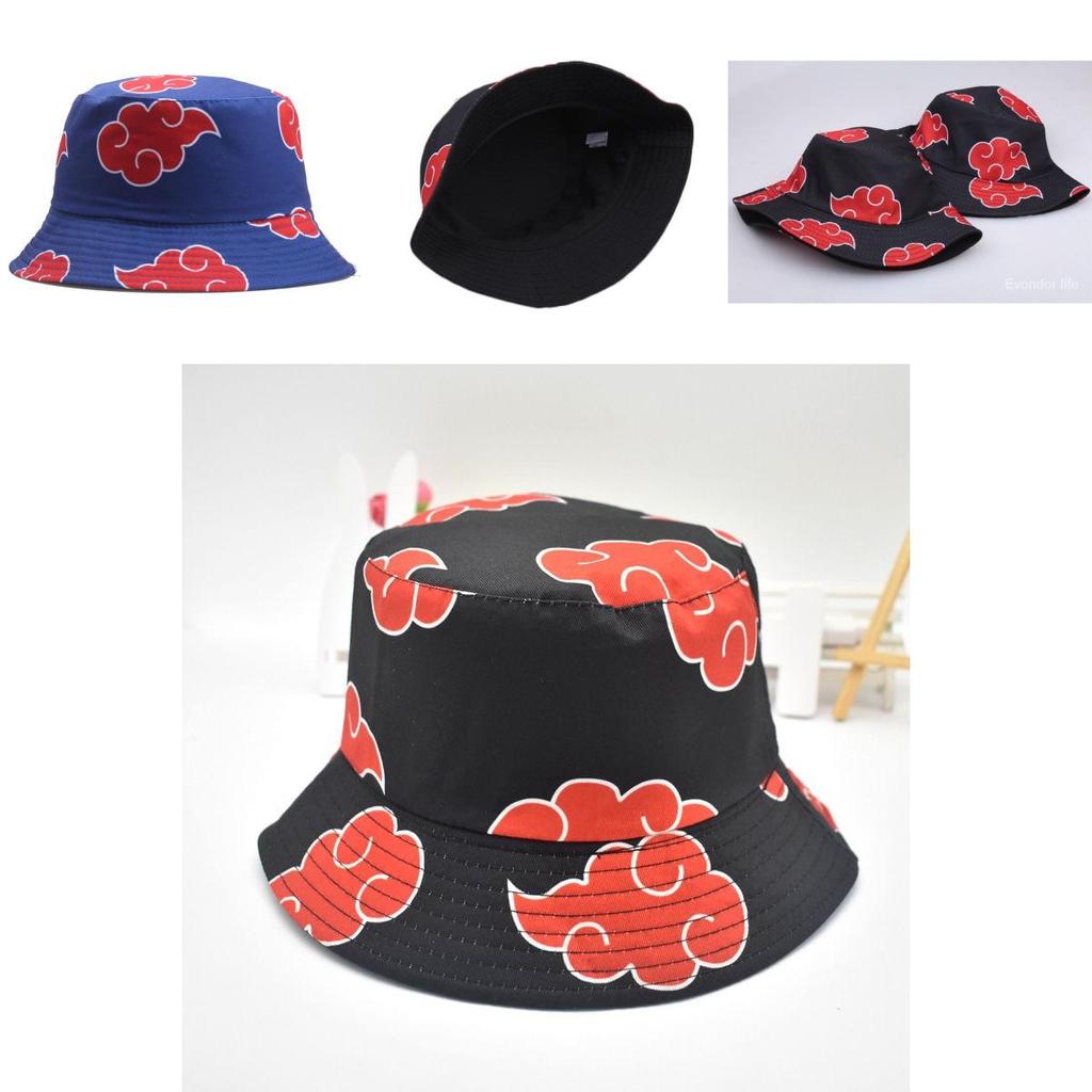 Stylish Naruto Cap Akatsuki Bucket Beach Hat For Men And Women With Sunscreen Protection