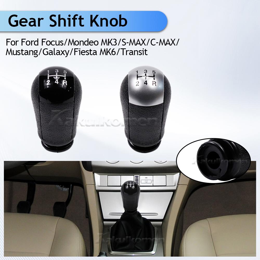 Manual 5 Speed Gear Shift Knob Stick Shifter Lever HandBall For Ford Focus MK2 C-Max Mondeo MK3 Mustang Transit Parts 2006-2015