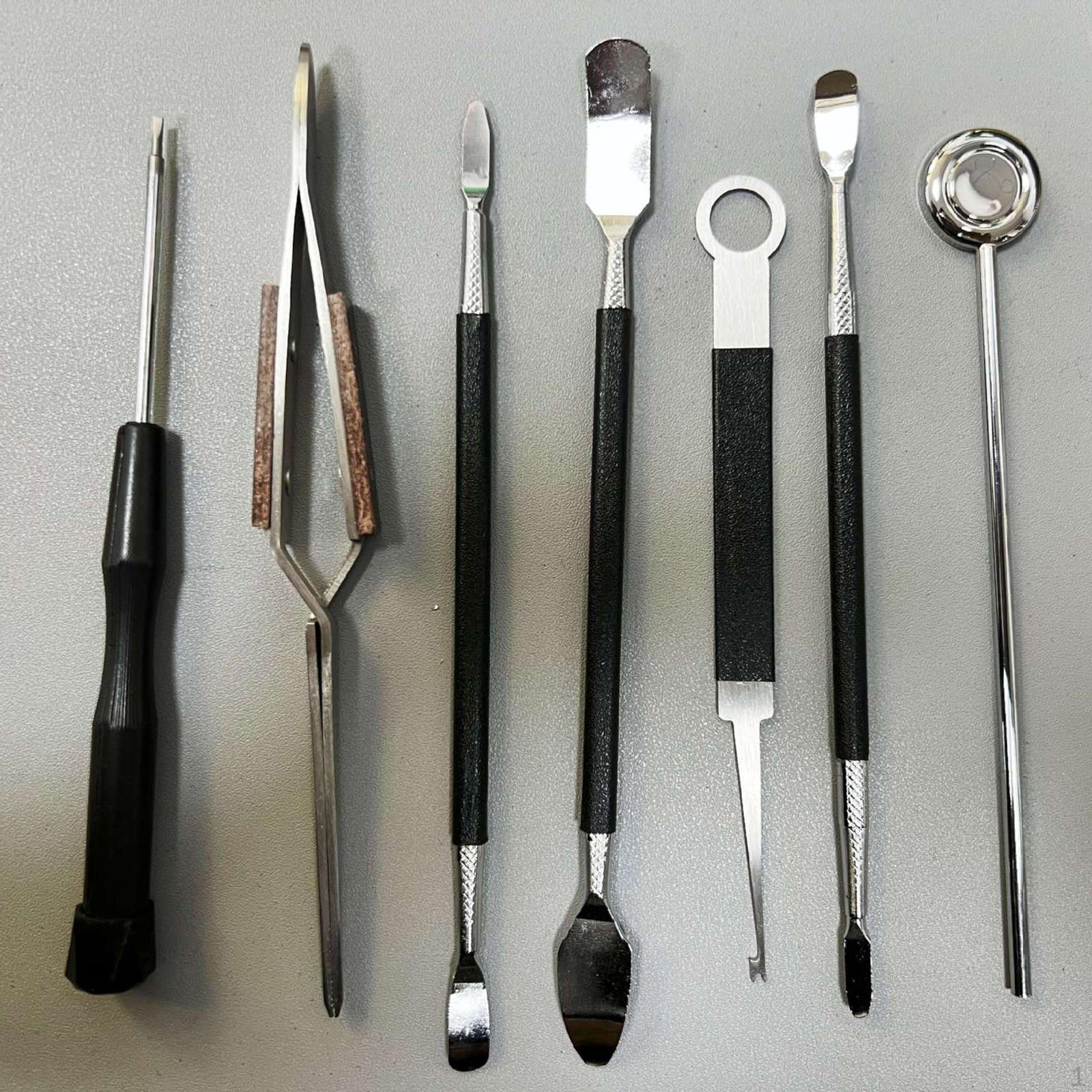Sada nástrojov na opravu Prenosné súpravy Praktické montážne diely Špeciálne pre hoboj 7Pcs Black gray