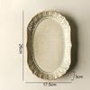 Retro Relief Ceramic Dinner Plate Restaurant Steak Plate Dessert Pasta Plates Fish Plate Molecular Cuisine Specialty Tableware