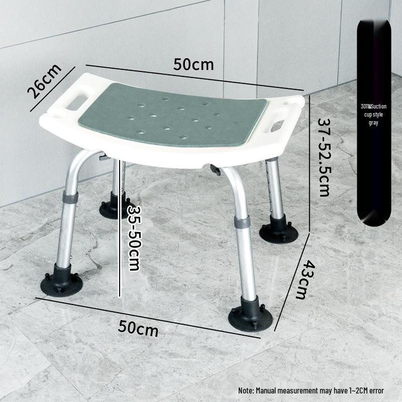 Rutschfester Aluminium-Bade-/Duschhocker für ältere Menschen & Schwangere