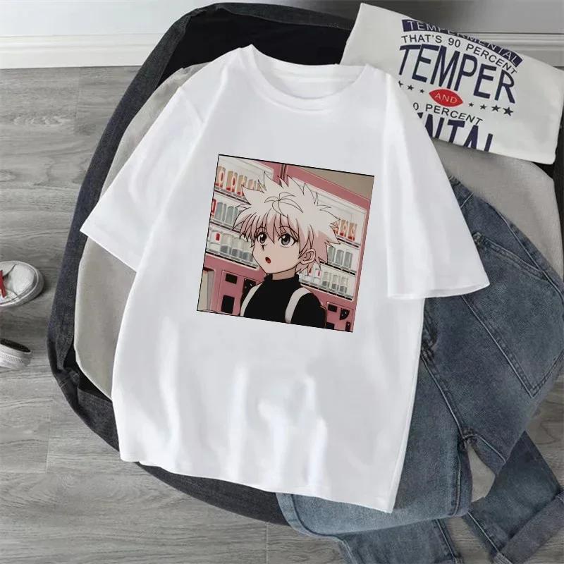 Y2k Women T Shirt Hunter X Hunter Kawaii Japanese Anime T-shirt Harajuku Fashion Casual Funny T-shirts Short Sleeve Summer Tops