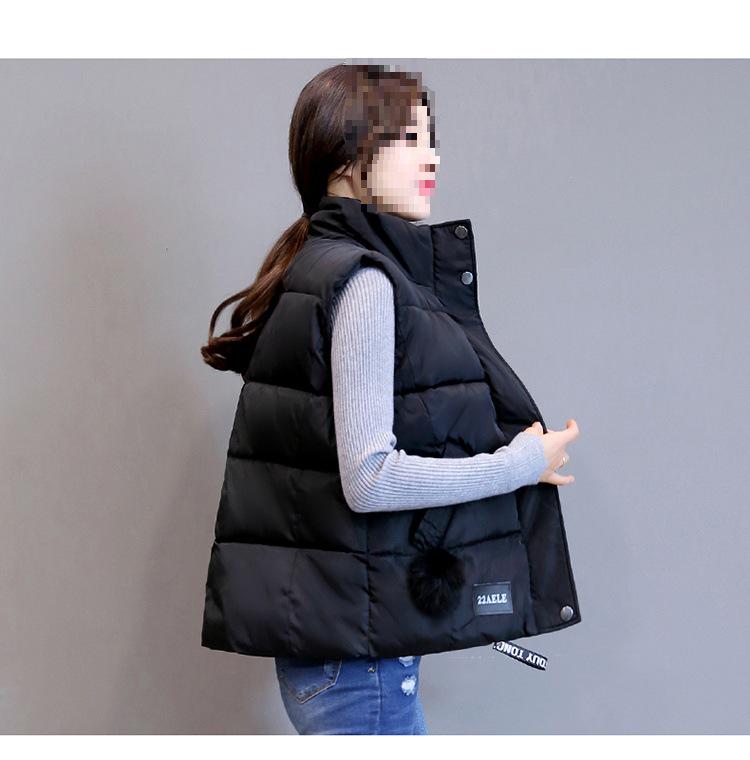 Ärmellose Daunen-Baumwollweste für Damen - 2024 Modetrend für Herbst und Winter