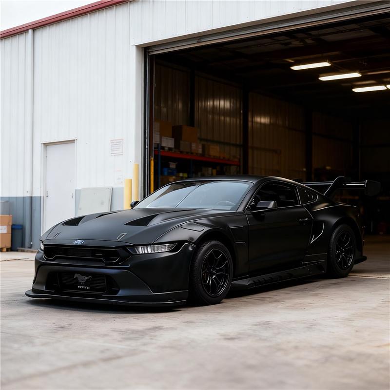 1/42 Mustang GT3 Alloy Muscle Sports Car Model Diecasts Metal Track Racing Vehicles Car Model High Simulation Childrens Toy Gift