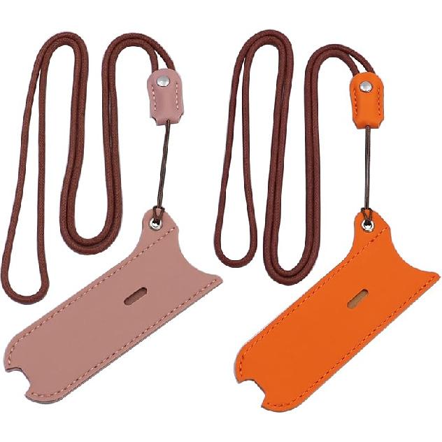 PU Leather Case Lanyard Necklace case for J-U-UL/R-E-LX/MO-TI/YO-OZ Or Similar Sized Lanyard Leather Pen Cover