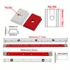 6pcs T Track Miter Bar Slider Kit , Aluminium Alloy T-Slider T Slot Miter Track - Table Saw Gauge Rod T Slot Miter Gauge Slider