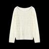 Mohan Yimei Women's Hollow Jacquard Knit Top