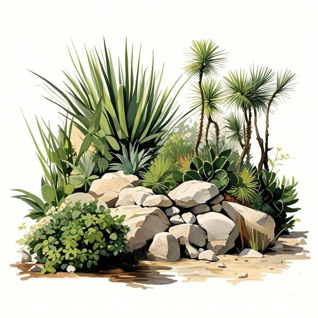 1Pc Self-adhesive Succulent Pattern Cover-up  Decorative Wall Stickers Waterproof Car Stickers