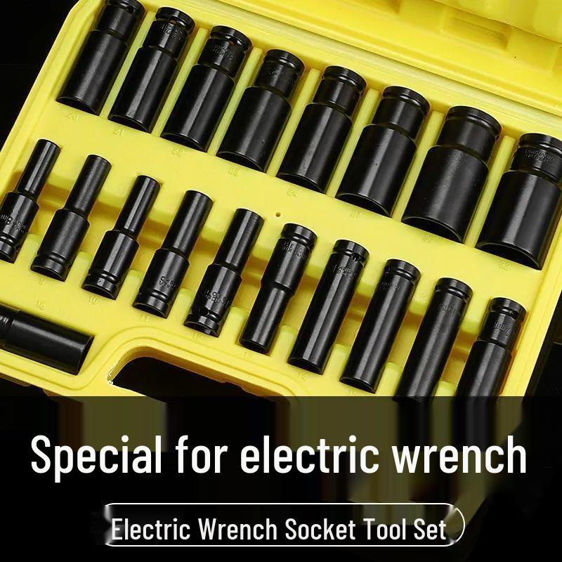 Dafei Complete Car Tool Set: Lithium Electric Wrench with Sockets