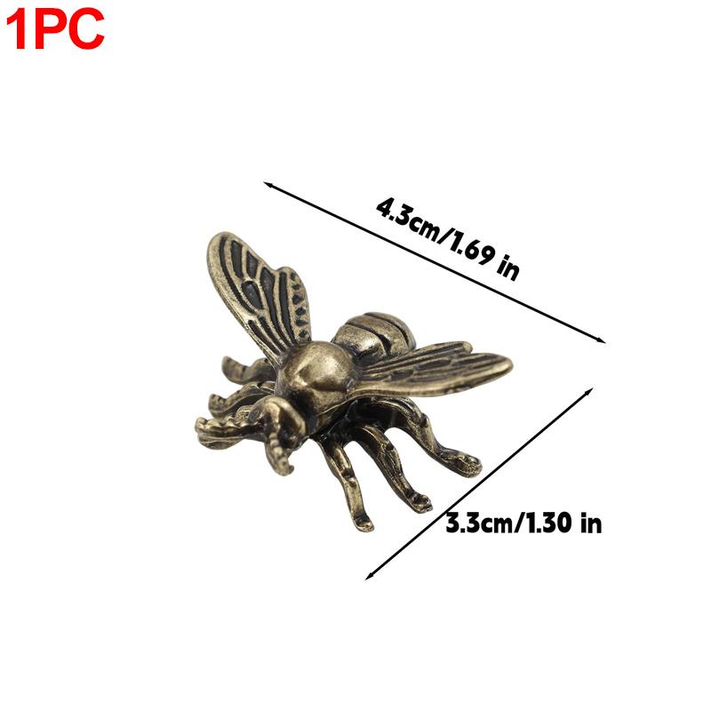 

Creative Small Bee Statues Honeybee Figurines Miniatures DIY Craft Animal Ornament Desktop Decoration for Living Room Office