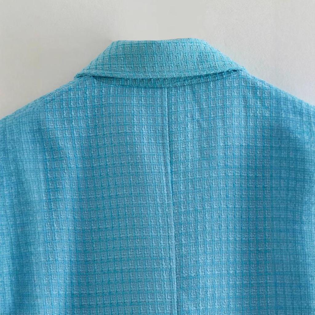 2025 Spring Women's European Fashion Simple Versatile Little Fragrant Style Bomber Jacket