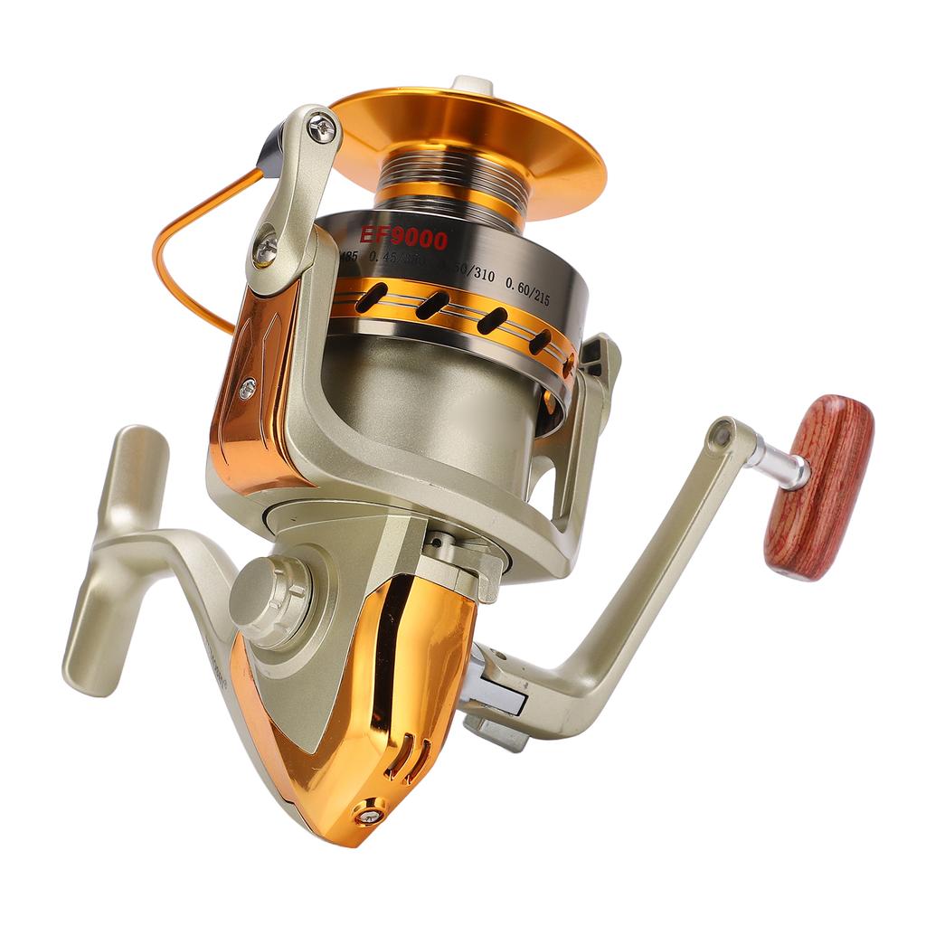 EF9000 Spinning Fishing Reels Smooth Powerful Metal Body 12BB Aluminum Alloy Fish Reel for Saltwater Freshwater
