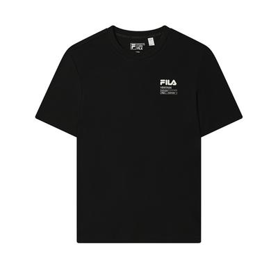 Heritage Fashion Personality Trend Classic Casual Versatile Round Neck Printed Short Sleeve T-Shirt Men T-Shirt Black F11M538121FBK