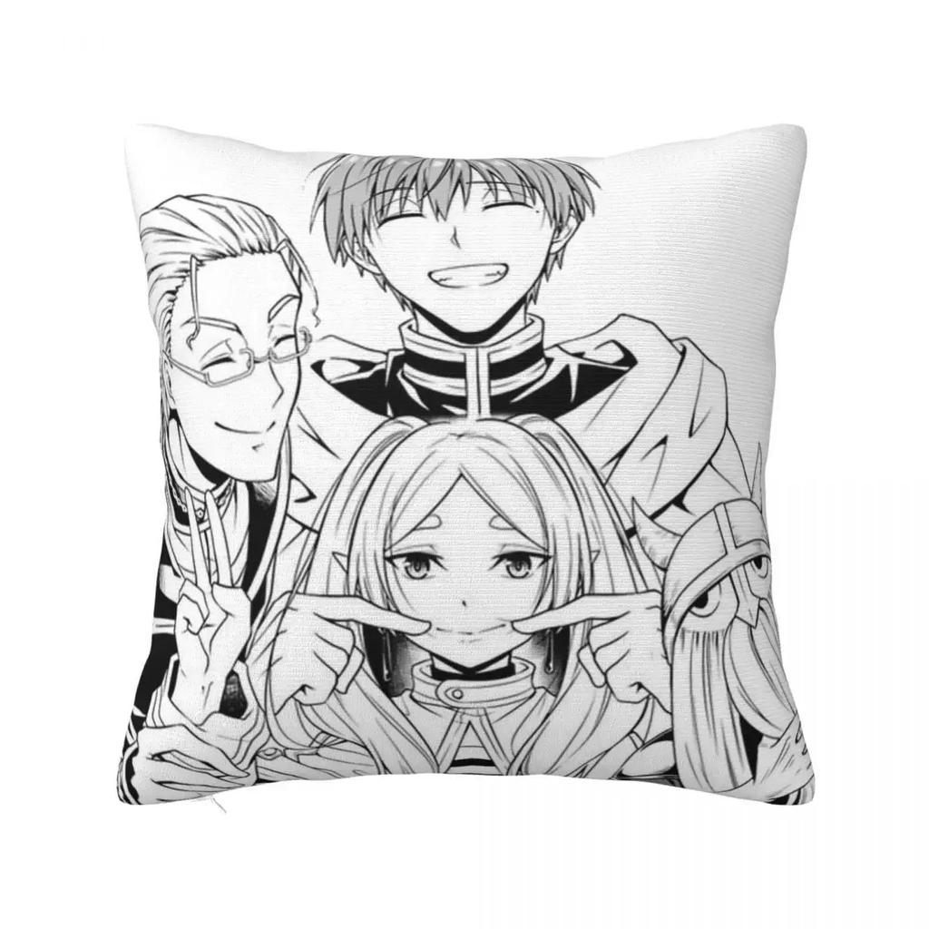 Sousou No Frieren The Slayer Square Pillow Case Cushion Covers Decorative Throw Pillow Case Cover for Home X