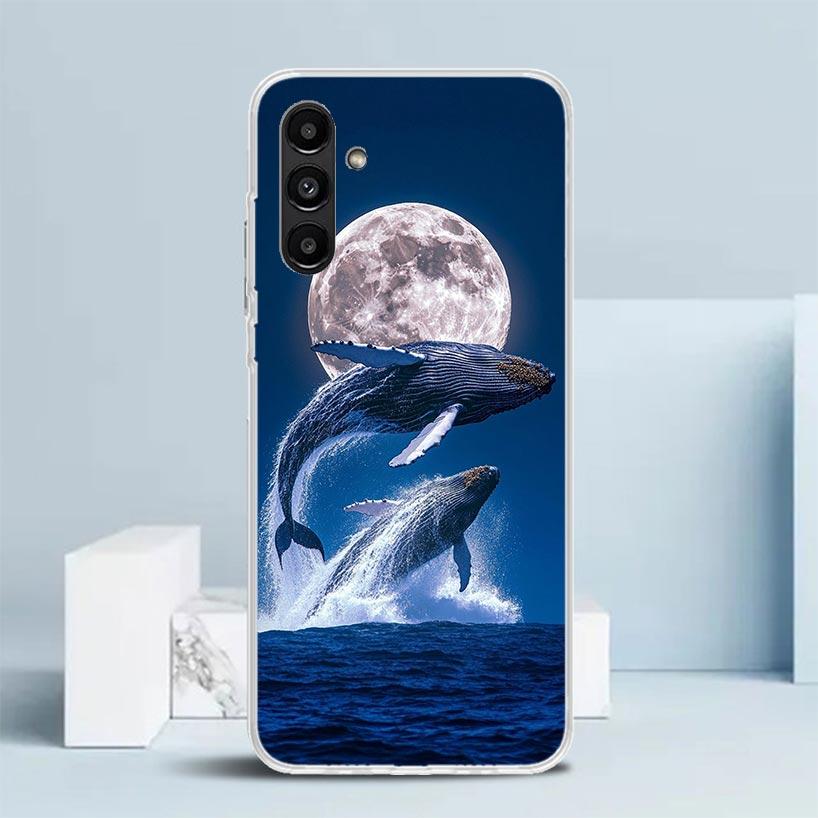 Humpback Whale Sea Giant Cover for Samsung Galaxy A17 A37 A57 A16 A26 A36 A56 A15 A14 A55 Phone Case A13 A53 A25 A35 A24 A34 A23