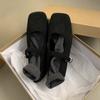 French temperament retro high-end fluffy shoes women's 2025 autumn and winter new models wear foreign style flat Mary Jane single shoes
