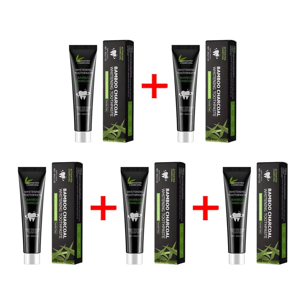 Dentifrice Blanchissant Adsorbe la Mauvaise Haleine Élimine les Dents Jaunes Nettoyage Profond Fort Tache Dentaire Soin Buccal Dentifrice Charbon de Bambou