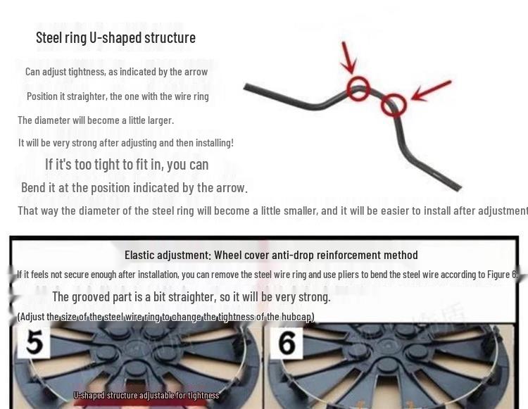 15-Zoll Dekoratives Radkappen-Set für Flying Saucer Q2VQ2T - Modifiziertes Autoreifen-Zubehör