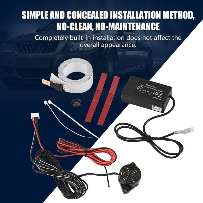 Electromagnetic Induction Car Electromagnetic Parking Sensor Easy Install Parking Radar Bumper Guard Backup Reversing System