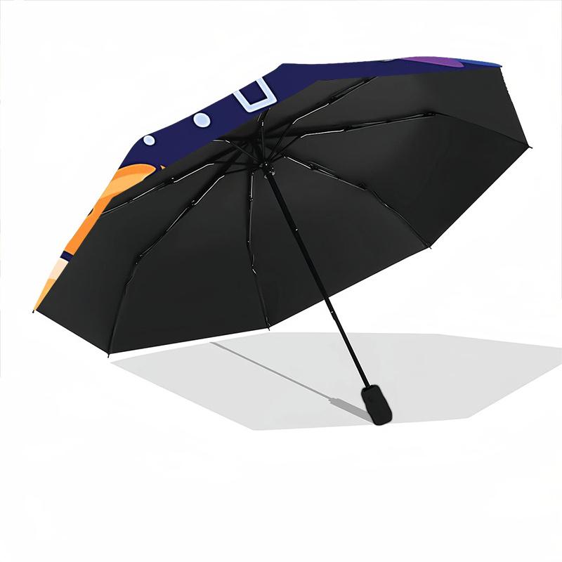 1pc Space Puppies Automatic Open/close Umbrella, 8-Rib Sturdy Structure, Portable Travel Umbrella, Parties, Everyday Use, 06