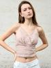 Heavy pure hemp suspender V-neck short inner and outer wear spring and summer American tube top, sexy hemp vest