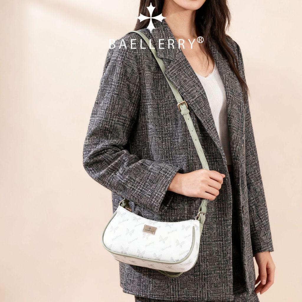 Womens Fashion Shoulder Bag With Butterfly Print Pu Material For Daily Use