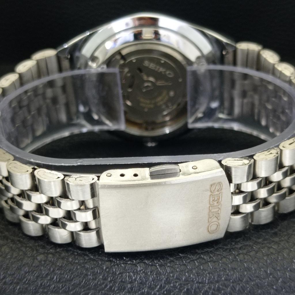 REFURBISHED VINTAGE SEIKO 5 AUTOMATIC 6309A JAPAN MENS WHITE WATCH a441347-4 Sk-a441347-1