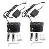 2PC LED Spotlight Pods Motorcycle Car Fog Driving Offroad 30000LM 120W Dual Color With Fun 10V-80V Truck ATV UTV