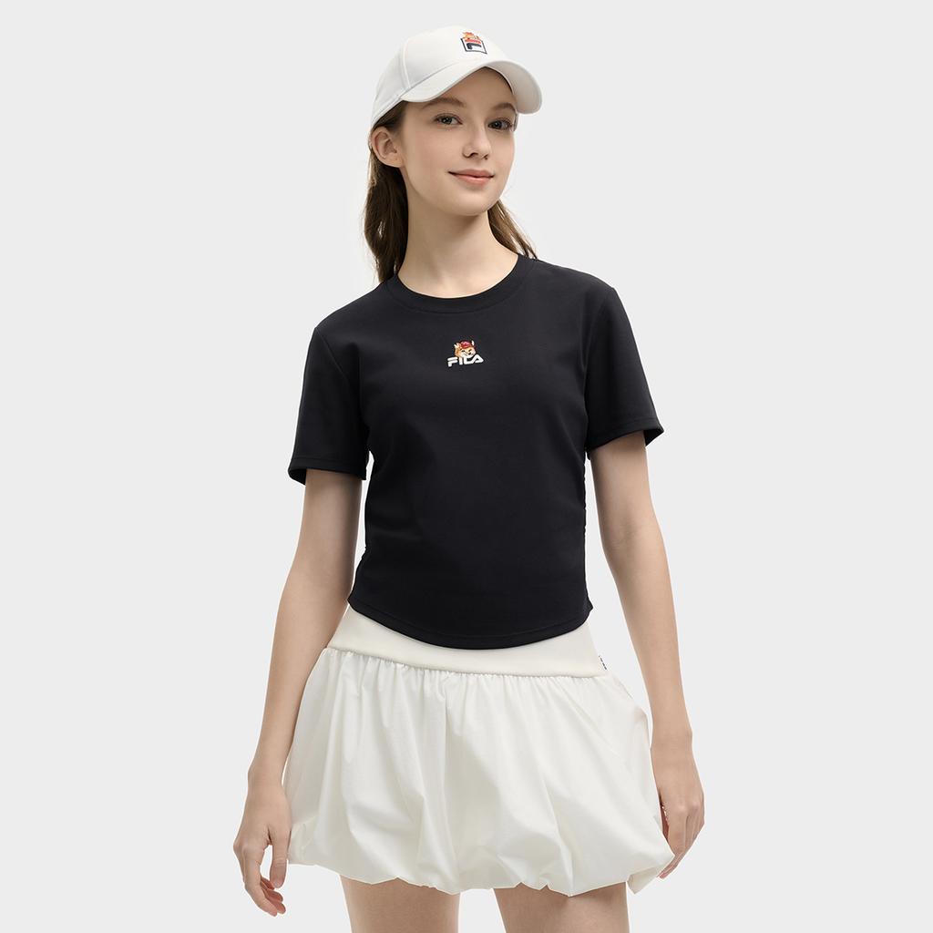 FILA Original Fashion Trendy Comfortable Versatile Casual Short Sleeve T-Shirt Women T-Shirts Legendary-Blue F11W529120F-NV