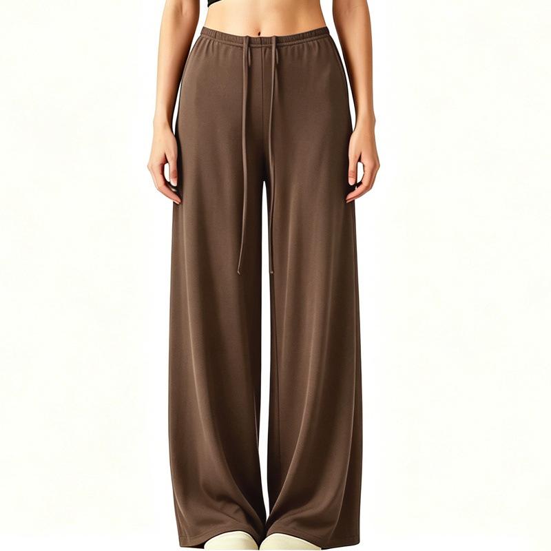 Women's Quick-Dry Loose Fit Yoga Pants - Lazy Style, Slimming, Wide-Leg Pilates Training Trousers