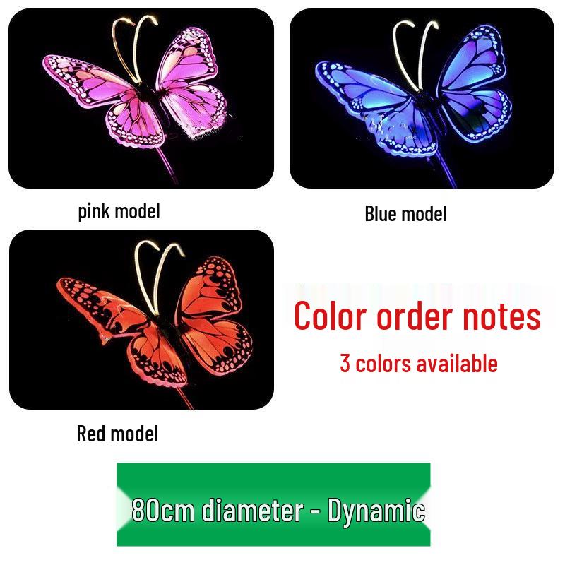 Dynamic Butterfly LED Decorative Lawn Lights for Parks and Scenic Areas