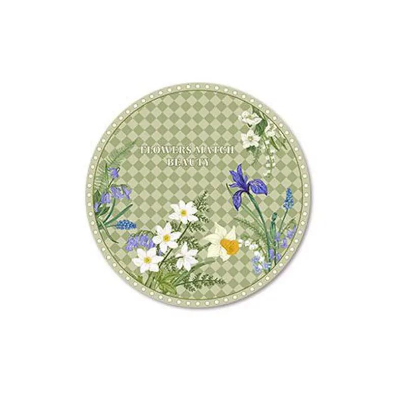 Round Rubber Coasters Antiskidding Absorbent Pad Heatresistant Drink Cup Mat Table Protector Kitchen Items Accessories Drinkware