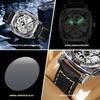 M28 New Trendy Men Watch Night Light Waterproof Carved Flower Mechanical Watch Cool Clock Giftwatches for Man