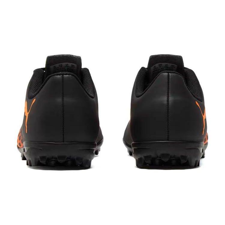 Puma Rapido 3 Spirit 3 TT Jr Comfortable Versatile Durable Low-Top Kids Football Shoes Kids Football Shoes Black Orange 106072-04